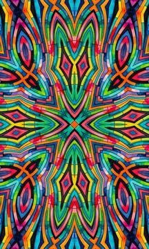 Bright background with abstract multicolor pattern Illustrazione stock