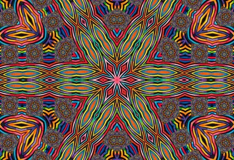 Bright background with abstract pattern from multicolor stripes Illustrazione stock