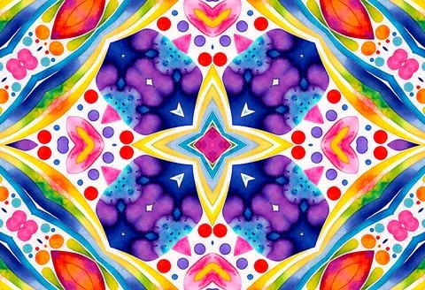 Bright background with abstract watercolor pattern Stock Illustration