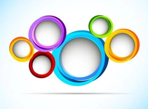 Bright background with circles Stock Illustration
