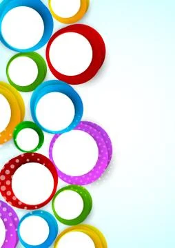 Bright background with circles Stock Illustration