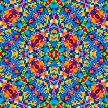 Bright background with colorful abstract pattern Stock Illustration