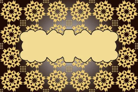 Bright background with dark brown gradient Stock Illustration