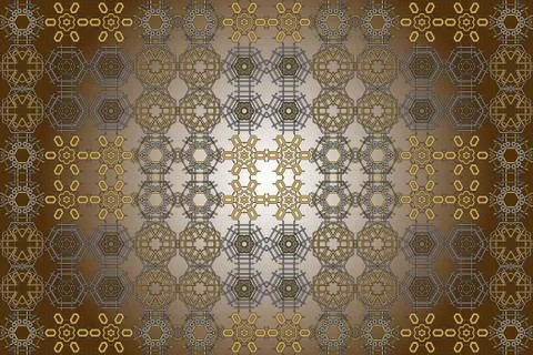 Bright background with dark yellow gradient. Illustrazione stock