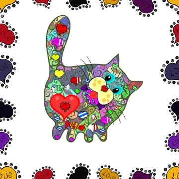 Bright background with different elements for the design of banners, posters. Se Illustrazione stock