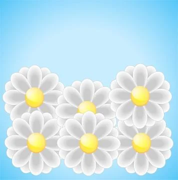 Bright background with flowers for a design Stock Illustration
