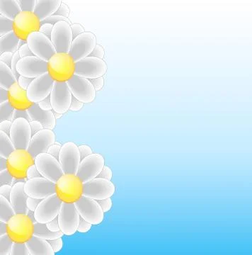 Bright background with flowers for a design Stock Illustration