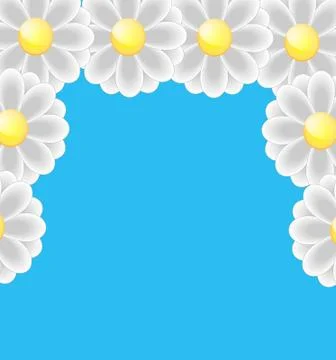 Bright background with flowers for a design Stock Illustration
