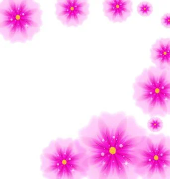 Bright background with flowers for a design Stock Illustration
