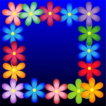 Bright background with flowers for a design Stock Illustration