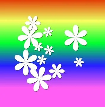 Bright background with flowers for a design Stock Illustration