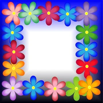 Bright background with flowers for a design Stock Illustration
