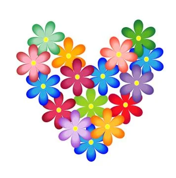 Bright background with flowers for a design Stock Illustration