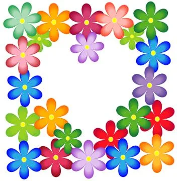 Bright background with flowers for a design Stock Illustration