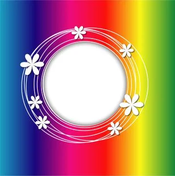 Bright background with flowers for a design Stock Illustration