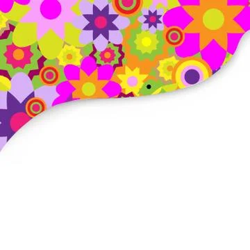 Bright background with flowers Stock Illustration