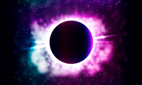 Bright background of the galaxy Stock Illustration