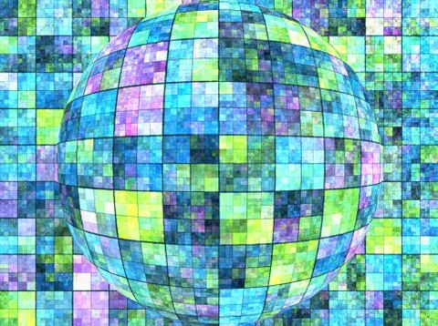 Bright background with mosaic pattern and 3d effect イラスト素材