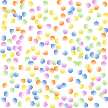 Bright Background of Multicolored Confetti. Square Cover. Vector Isolated Con Stock Illustration