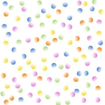 Bright Background of Multicolored Confetti. Square Cover. Vector Isolated Con Stock Illustration