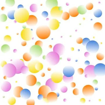 Bright Background of Multicolored Confetti. Square Cover. Vector Isolated Con Stock Illustration