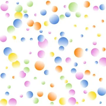 Bright Background of Multicolored Confetti. Square Cover. Vector Isolated Con Stock Illustration