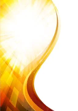Bright background in orange color Stock Illustration