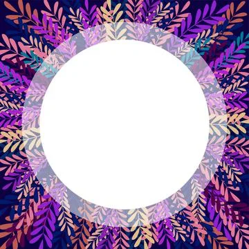 Bright background. Purple stylized plants Stock Illustration