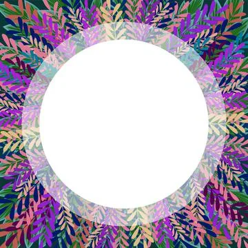 Bright background. Purple stylized plants Stock Illustration