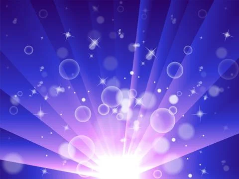 Bright Background Shows Blinking Diffusion Or Blurred Effect Illustrazione stock