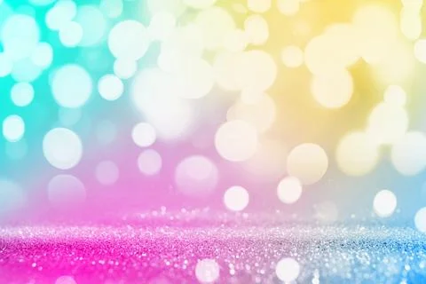 Bright background with sparkling glitter and bokeh effect, closeup. Backdro.. 写真素材