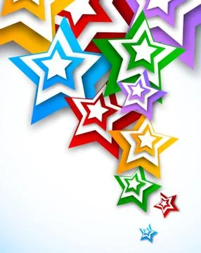 Bright background with stars Stock Illustration