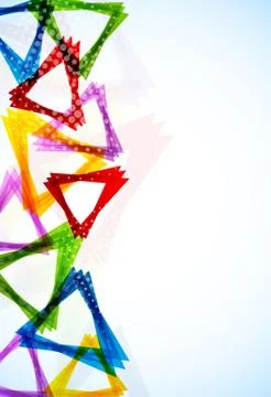 Bright background with triangles Stock Illustration