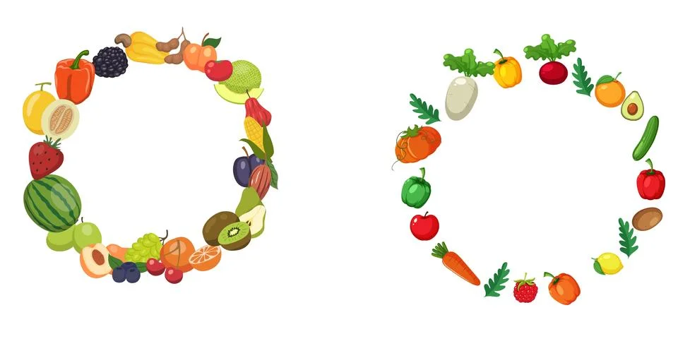 Bright background with vegetables Stock Illustration