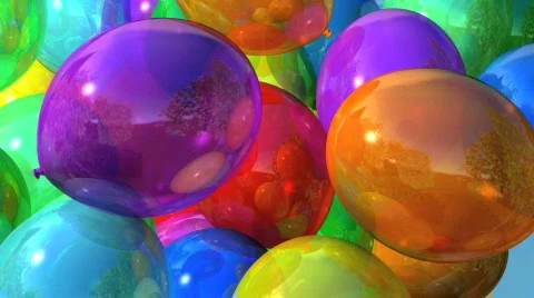 Bright Balloons 스톡 동영상 764833