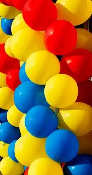 Bright balloons Stock Photos