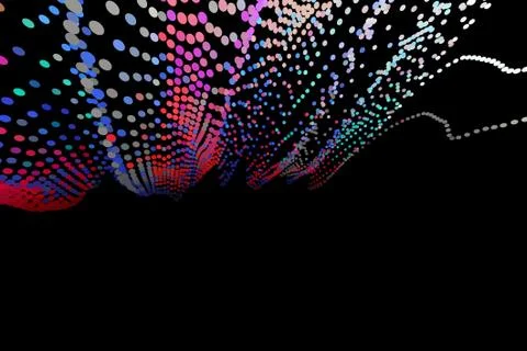 Bright balls abstract background with space to write, Christmas wreath, color Stock Illustration
