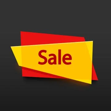 Bright banner on dark background Stock Illustration