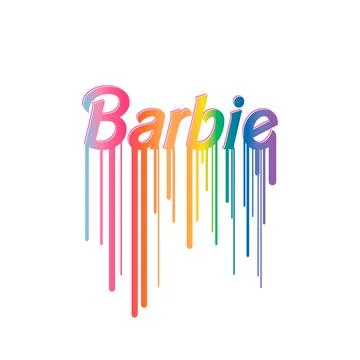 Bright Barbie logo on a white background,vector illustration Stock Illustration