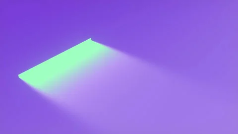 Bright beam of neon-colored light. 3d rendering digital animation background Stock Footage 228672785