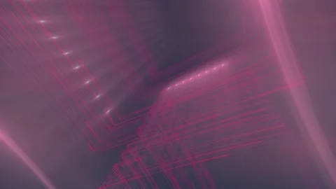 Bright beams and thin moving lines of light. 3d rendering loop animation 4K Stock Footage 253168817