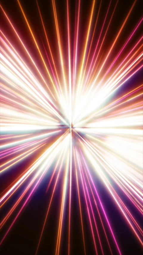 Bright beams of color burst forth in a captivating display Stock Footage 311804688