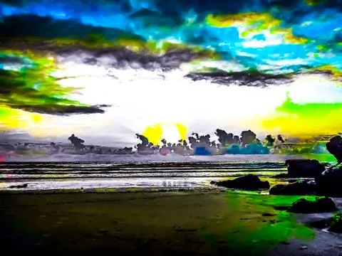 Bright Beautiful Beach Stock Photos