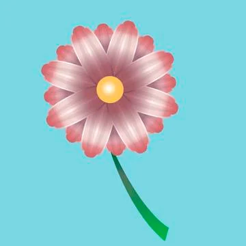 Bright beautiful flower Ilustración de archivo