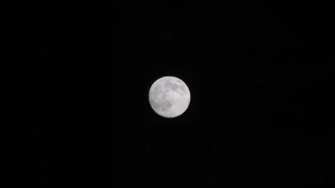 A bright big full moon San Francisco CA USA November 29th 2025 Stock Footage 322670441