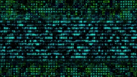 Bright binary code abstract background for digital events Stock Footage 253554442