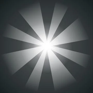 Bright Black Background texture with Sunburst Rays in comics, pop art style. Stock Illustration