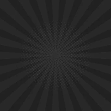 Bright black rays background. Comics, pop art style. Vector illustration Stock Illustration