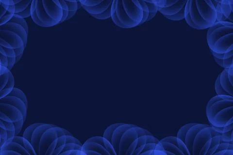 Bright blue abstract background with circle layers Stock Illustration