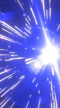 Bright blue abstract light burst with glowing streaks, creating a dynamic s.. 스톡 일러스트